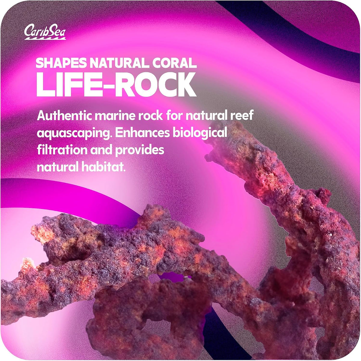 CaribSea LifeRock Shapes, Natural Aragonite Rock for Aquascaping - image 2