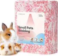 BUCATSTATE Hamster Bedding 15L, 99% Dust-Free Paper Bedding - Rosy / 101L