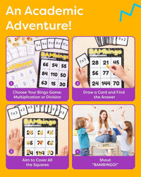 BAMBingo Multiplication and Division Facts Bingo Game – Fun for Kids & Family - Multiplication and Division - image 4