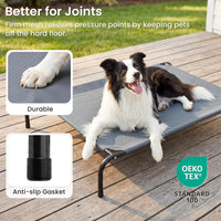 Love's cabin Elevated Cooling Dog Bed for Large Dogs - Grey / 48" X 35.5" X 8" - image 4
