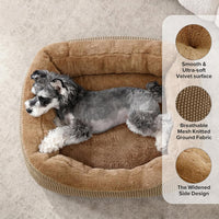 Medium Dog Beds for Medium Dogs Washable - L (35"x25"x9") / Brown - image 2
