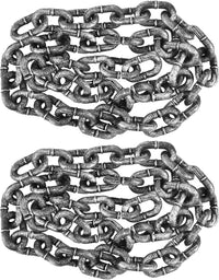 2 Pack 6 Feet Halloween Chains Plastic Chains Props Decoration Prison