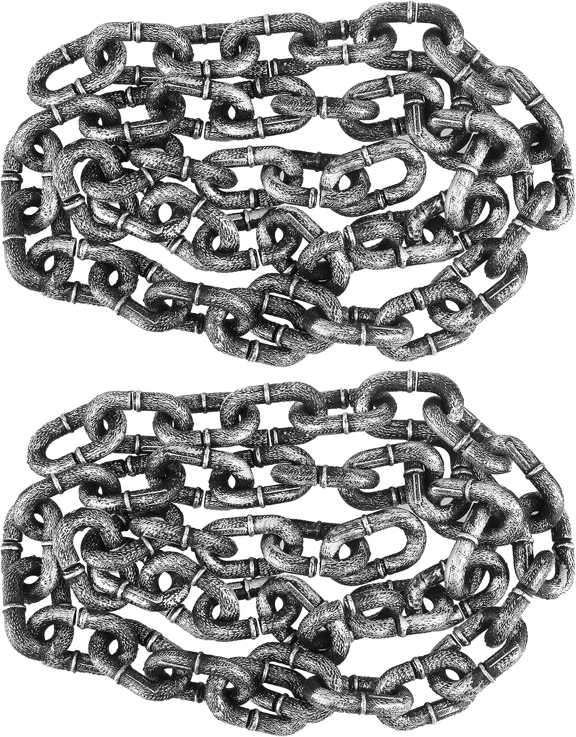 2 Pack 6 Feet Halloween Chains Plastic Chains Props Decoration Prison