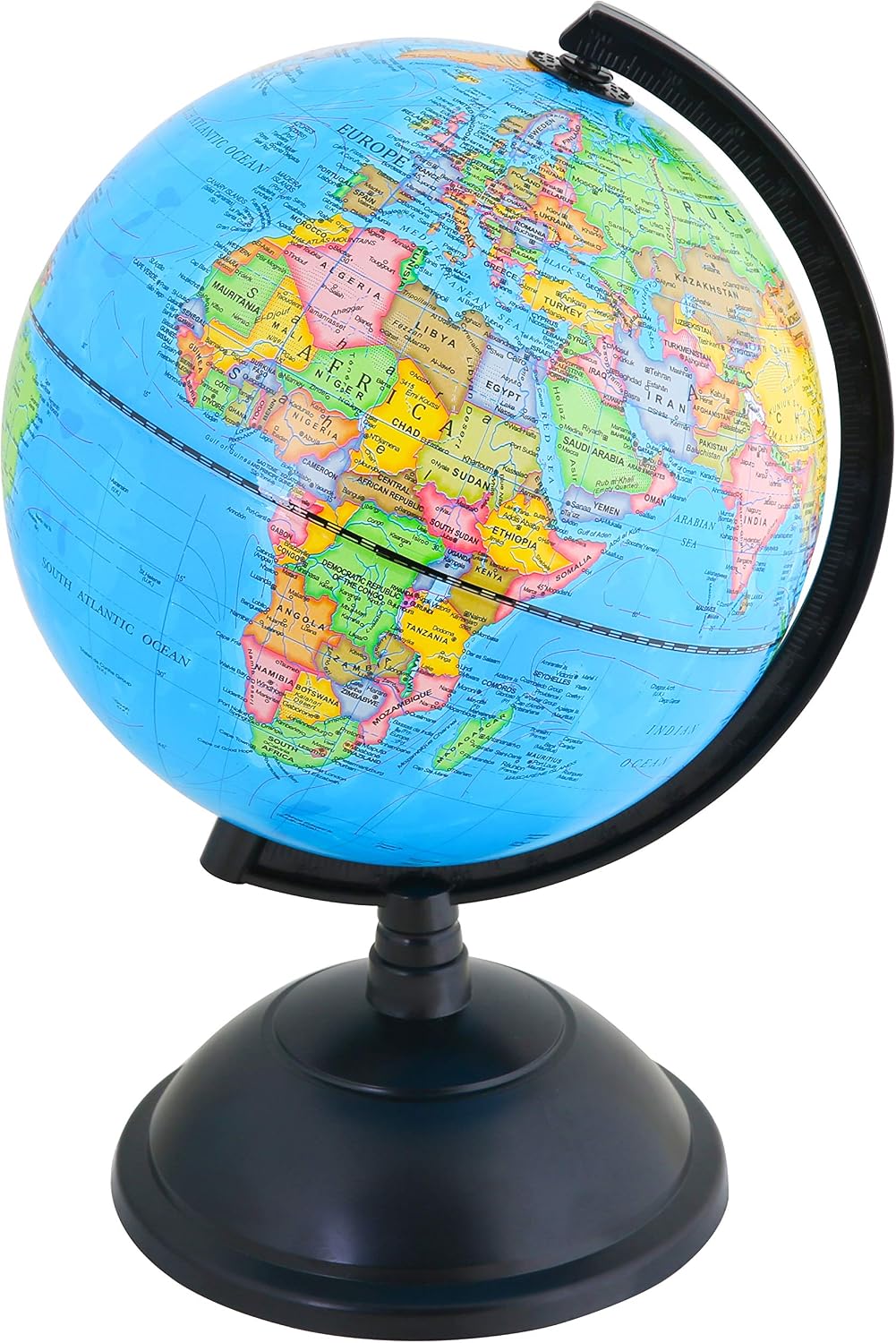EXERZ 8" World Globe, Political Map Educational Earth Globe