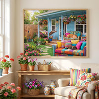 Nattork Jigsaw Puzzle 1000 Pieces for Adults - Garden Cottage - image 3