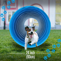 Dog Tunnel, Dog Agility Tunnel, Play - Blue - image 4