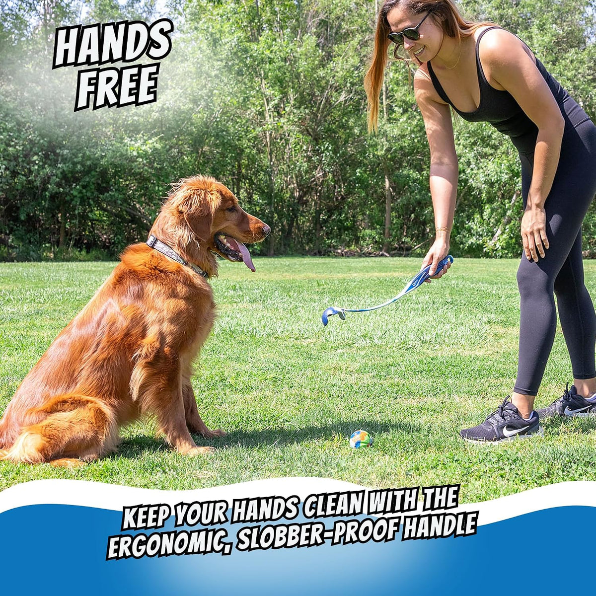Chuckit! EcoFetch Dog Ball Launcher 18" with Medium 2.5" Ball - EcoFetch - image 3