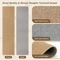 FHTONGE 71x15.8" Thickened Cat Wall Climbing Carpet with 16 Fixed - Deep Camel / 71x15.8"(180x40cm) - image 2