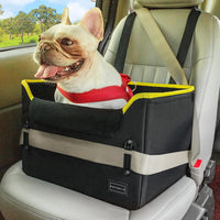 PETSFIT Dog Car Seats for Small Dogs, Patented Safety Buckles - Oxford Cloth / Black
