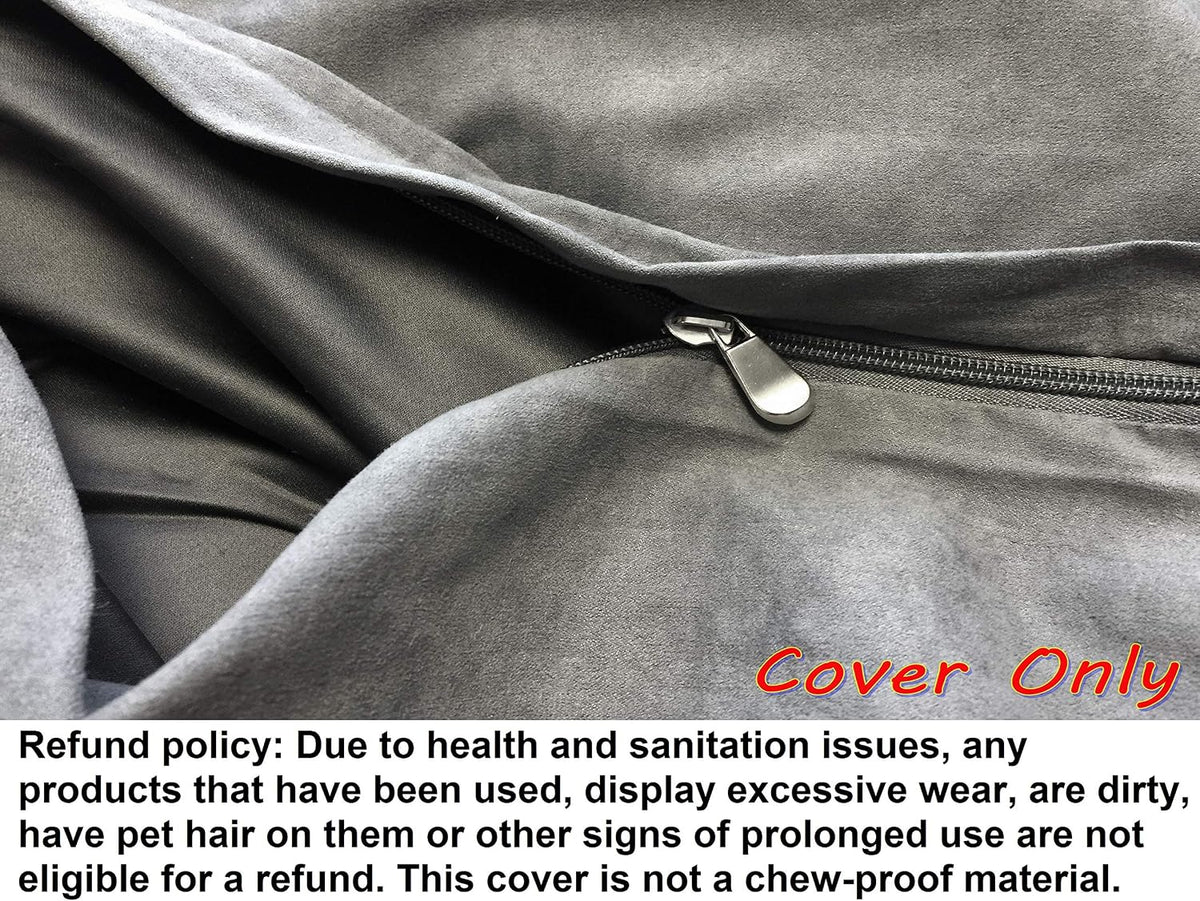 40X35X4 Inches XL Size : Suede Fabric External Replacement Cover - 55X47X4 Inches Jumbo - image 2