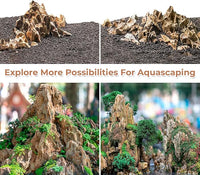 6-8 Inches Natural Dragon Stone 6 PCS Aquarium Rocks for Aquascaping, Aquarium Landscaping, Terrariums, Fish Tank Decoration, Vivariums, Paludarium, Reptile and Amphibian Enclosures
