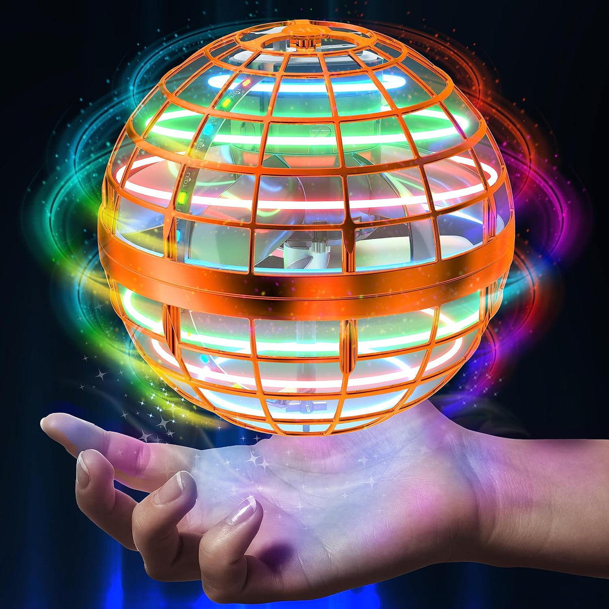 AMERFIST Flying Orb Ball Toy - Orange