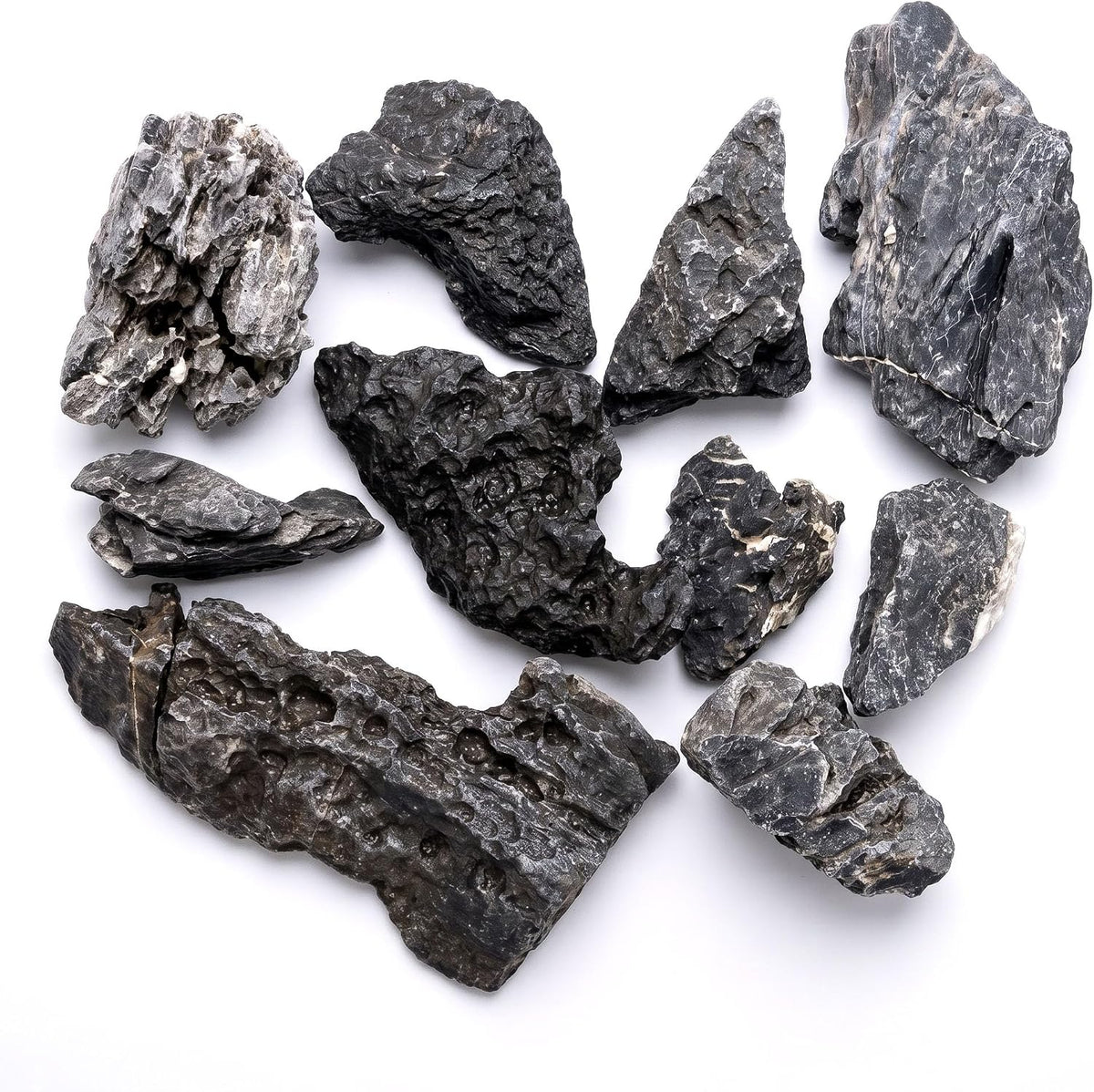 Dragon Stone Aquascaping Rocks, Aquarium Stone Set - 5 lb (2–6") / Seiryu-Stone