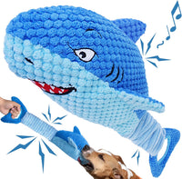 LEGEND SANDY Tough Dog Toys - 1 Pack Blue Shark (Large)