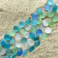 HappyFiller 2 Lb Matted Flat Marbles - Blue/Green/Aqua Teal / 2 LB - image 3
