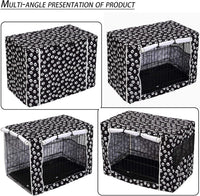 Pethiy Dog Crate Cover Durable Polyester Pet Kennel Cover Universal - 48.0"L x 30.3"W x 32.0"H / Black - image 2