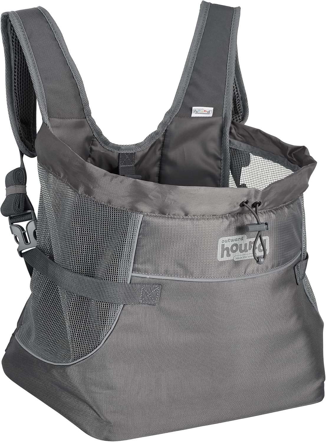 Outward Hound PupPak Dog Front Carrier, 12.5" x 9" x 14" - Grey / 12.5"L x 9.0"W x 14.0"H