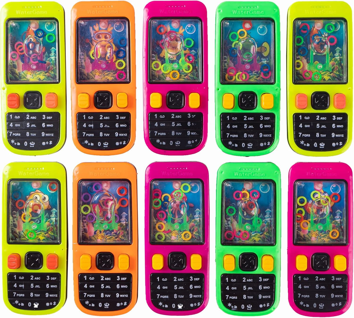 10 Pcs Handheld Water Ring Game Party Favors for Kids Handheld – Fun for Kids & Family
