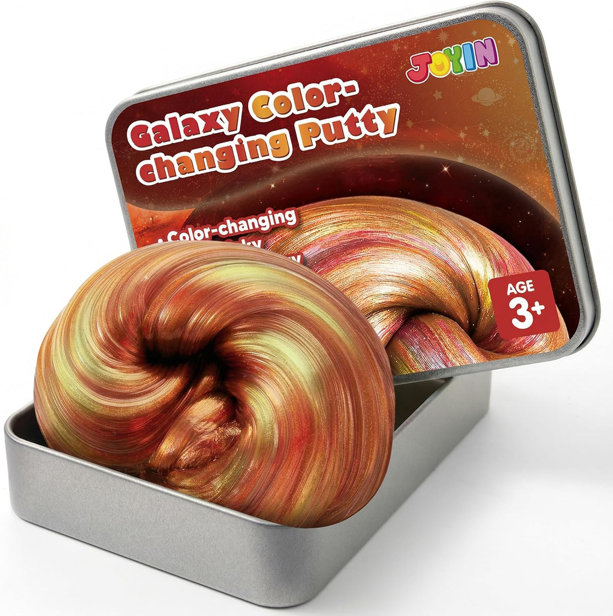 JOYIN Galaxy Color-Changing Putty, Slime for Kids 4.2oz - Golden Corona