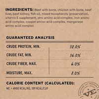Vital Essentials Freeze-Dried Raw Beef & Chicken Meal or Mixer Cat Food Soft Nibs | 99% Beef, Chicken, Organs & Bone | 12 oz