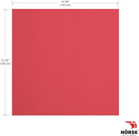 Norsk Reversible Gym Exercise Mats 3/4" Thick EVA Interlocking Foam Tiles, Perfect Home Gym Flooring, 16 24"x24" Tiles & 32 Trim Pieces, 64 Sq. Ft. Reversible, Red/Black