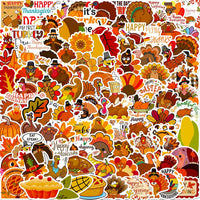 100PCS Vintage Christmas Stickers - Thanksgiving - image 2