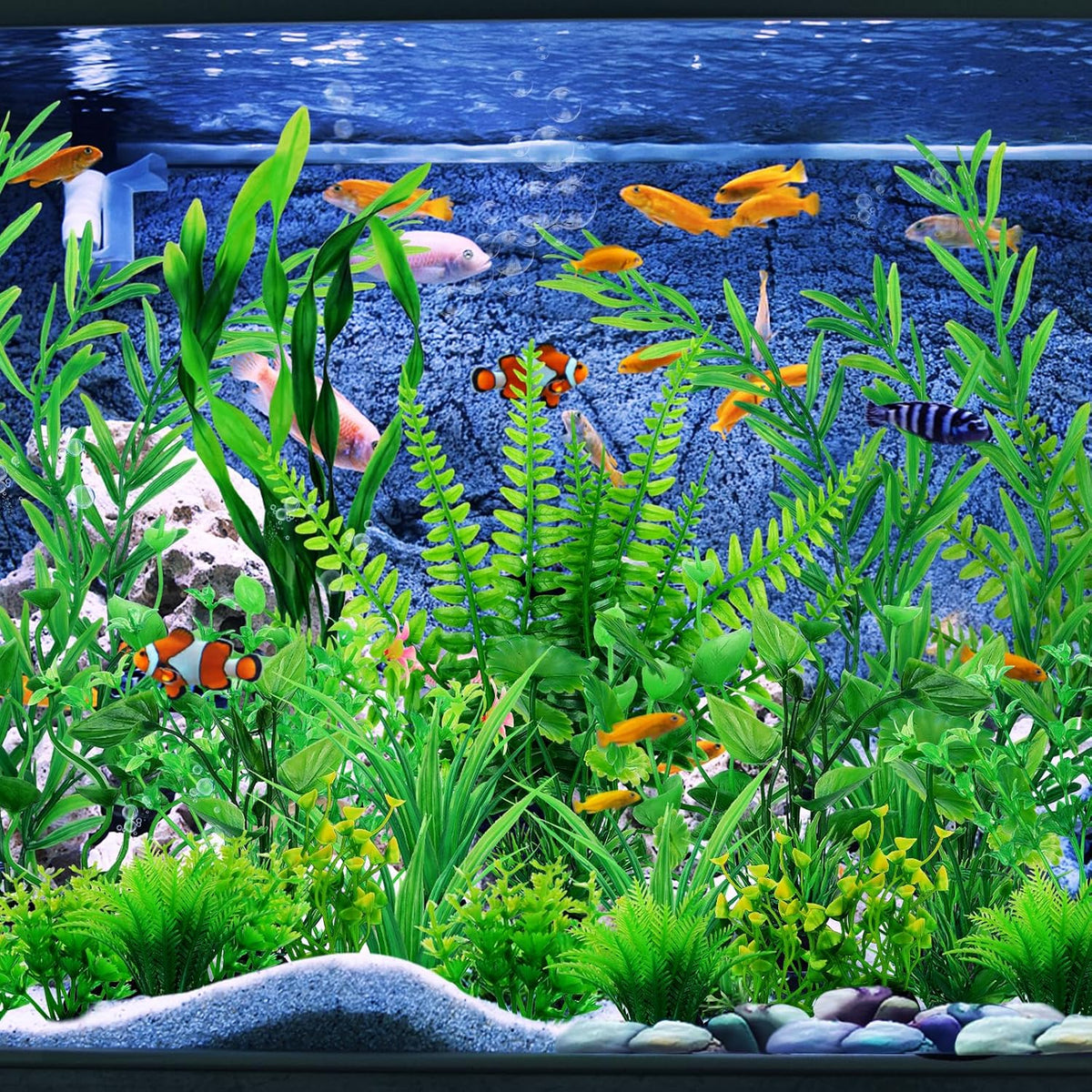 QUOZUO Fish Tank Accessories Aquarium Decorations Green Plants - image 2