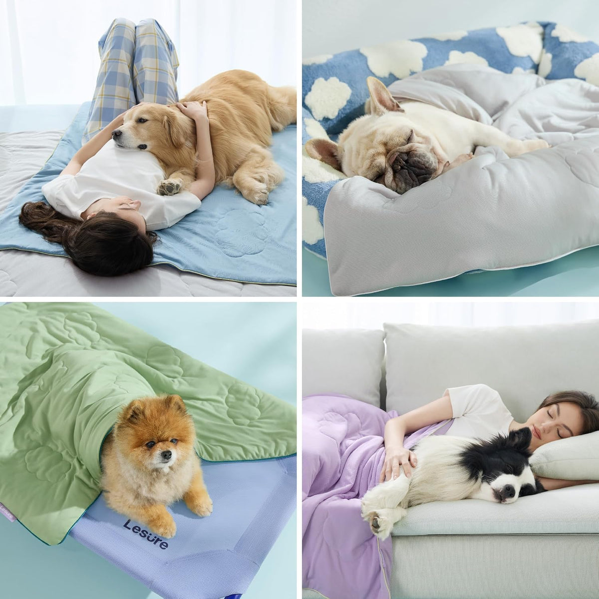LE SURE ApexCloud Premium Cooling Blankets for Medium Dog Q-MAX>0.4 - XL(50x60") / Liact - image 3