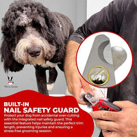 Warren London Dog Nail Clippers – Large Breed Nail Trimmer with Stainless Steel Blade, Safety Guard & Non-Slip Handle | Professional Grooming Tool for All Dog Sizes