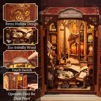 Cutefun Book Nook Kit - DIY Miniature Dollhouse Kit for Adults and Teens – Fun for Kids & Family - Bookshop Memories - image 3