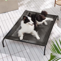 Bedsure Outdoor Elevated Cooling Dog Bed Large Sized Dog - Black / 49"L x 31.5"W x 8"Th - image 2