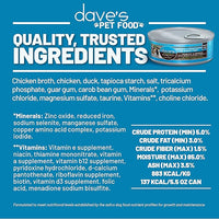 Dave's Pet Food Grain Free Wet Cat Food (Chicken & Duck Saucey Pate), Naturally Healthy Canned, Added Vitamins & Minerals, Wheat Free, 5.5 oz (24 Pack)