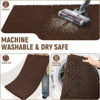 Absorbent Dog Door Mat for Muddy Paws - 60"L x 24"W x 1" Th / Brown - image 4