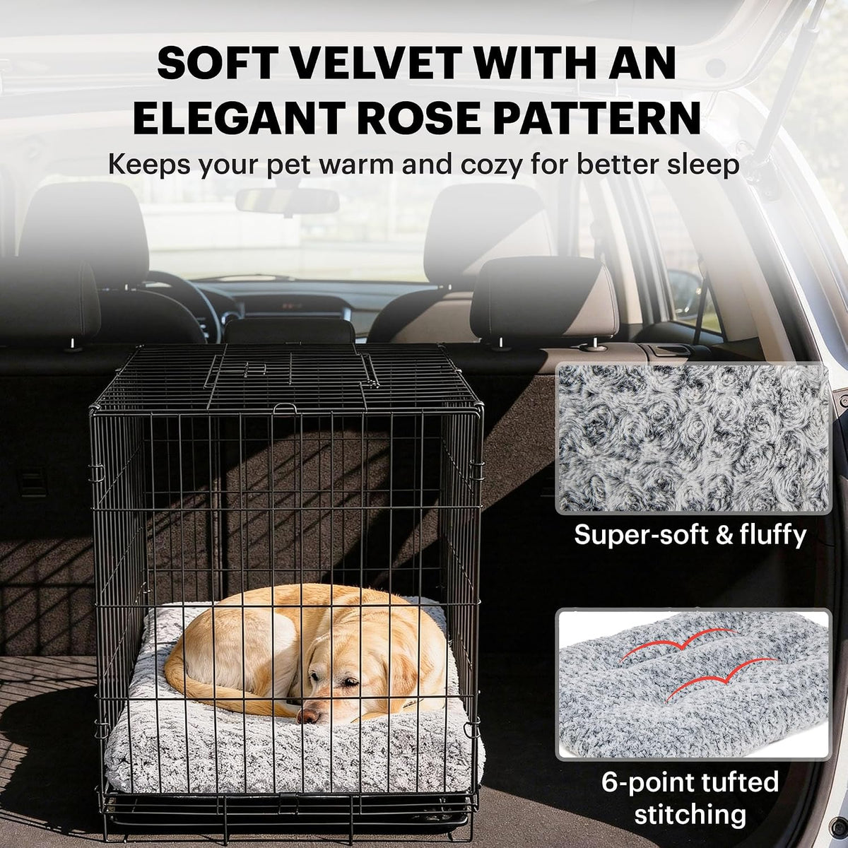 Lafyette., US Based, Washable Faux Fur Dog Bed - image 2
