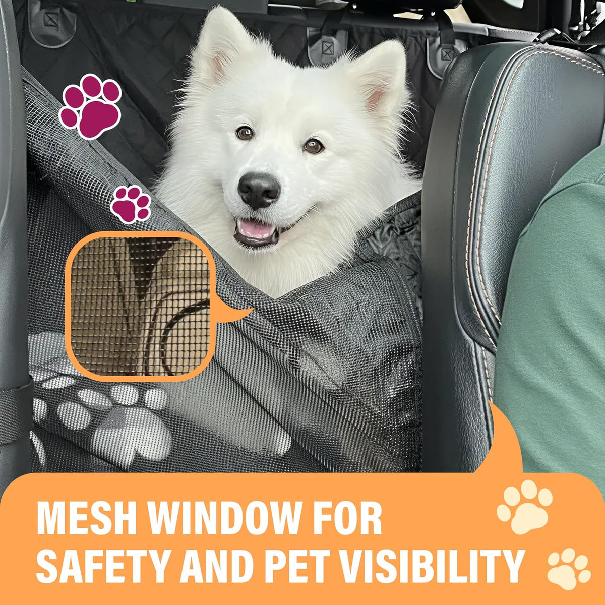 Dog Car Seat Cover for Back Seat - XL / Blue - image 4