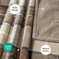 PetAmi Waterproof Dog Blanket for Medium Large Dog Pet, 60x40 - Large 60 X 40 Inches / Plaid Taupe - image 3