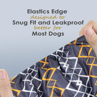 Wegreeco Washable Male Dog Belly Band - Small / Black Geometric - image 4