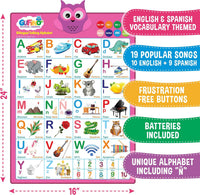 English & Spanish Alphabet Poster - Alphabet Pink - image 3