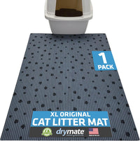 Drymate Cat Litter Box Mat, Litter Trapping Mat - Dark Grey / 28x36 Inch (Pack of 1)