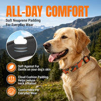 Medium Dog Collar, Neck 12"-20" - Medium (Neck 12''–20'') / Camo Orange - image 4