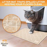 Neater Pets Neater Mat Cat Litter Mat - 17x24 / Beige - image 2