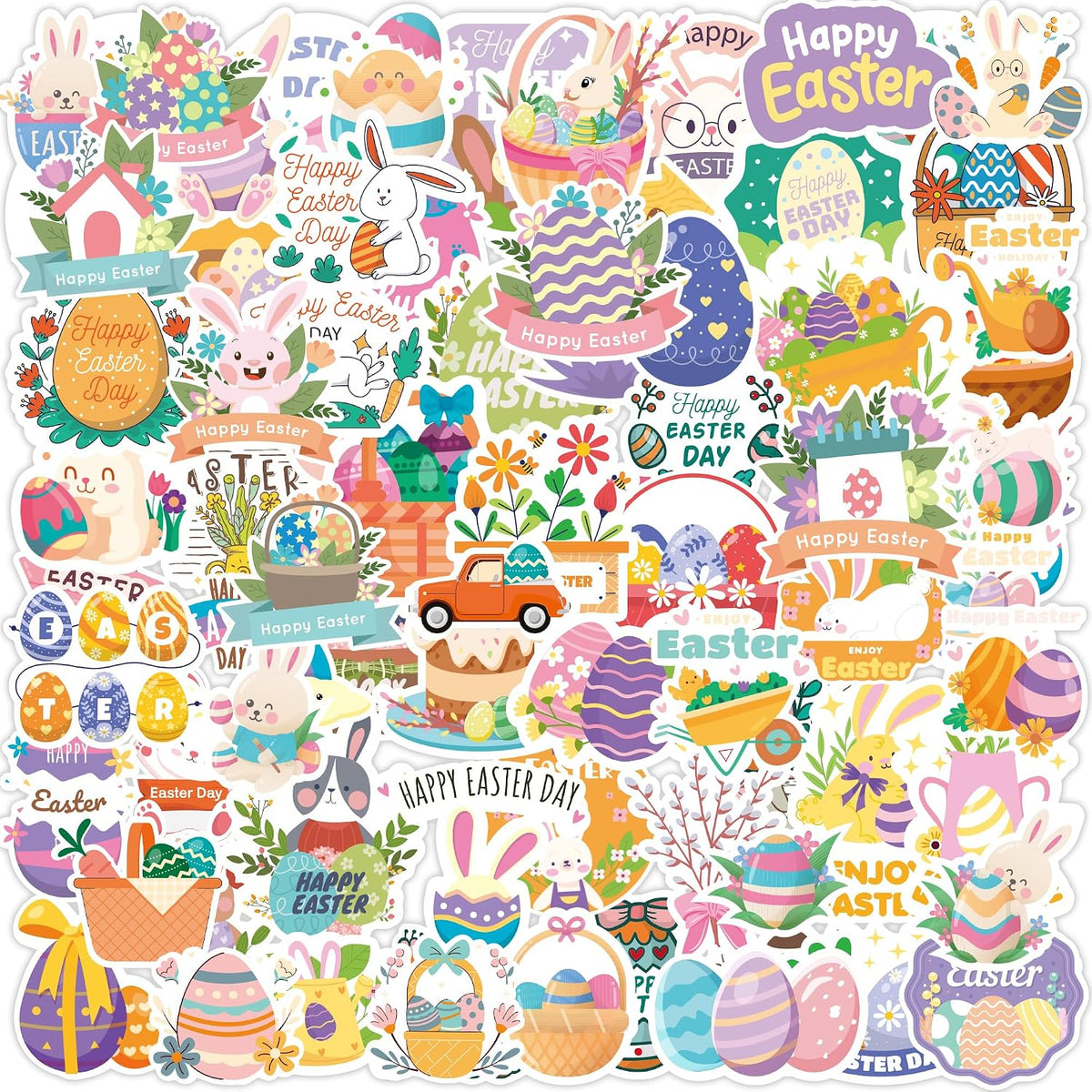 Stickers for Kids, Water Bottle Scrapbook Stickers for Toddlers - Easter