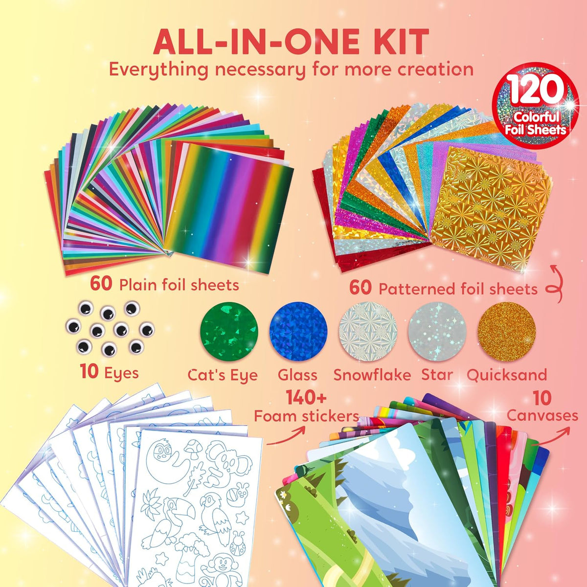 Klever Kits Unicorn Foil Art, Arts & Crafts for Kids 4 and Up - Animals - image 3