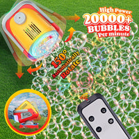 Upgraded Bubble Machine Outdoor Toys for Kids & Wedding Party – Fun for Kids & Family - Red - image 3