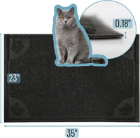 Mr. Pen, Large Cat Litter Mat, 23”x 35” - Black - image 2