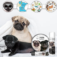 The Blissful Dog Pug Duo Unscented Nose Butter - Dog Nose Butter, 4 Ounce