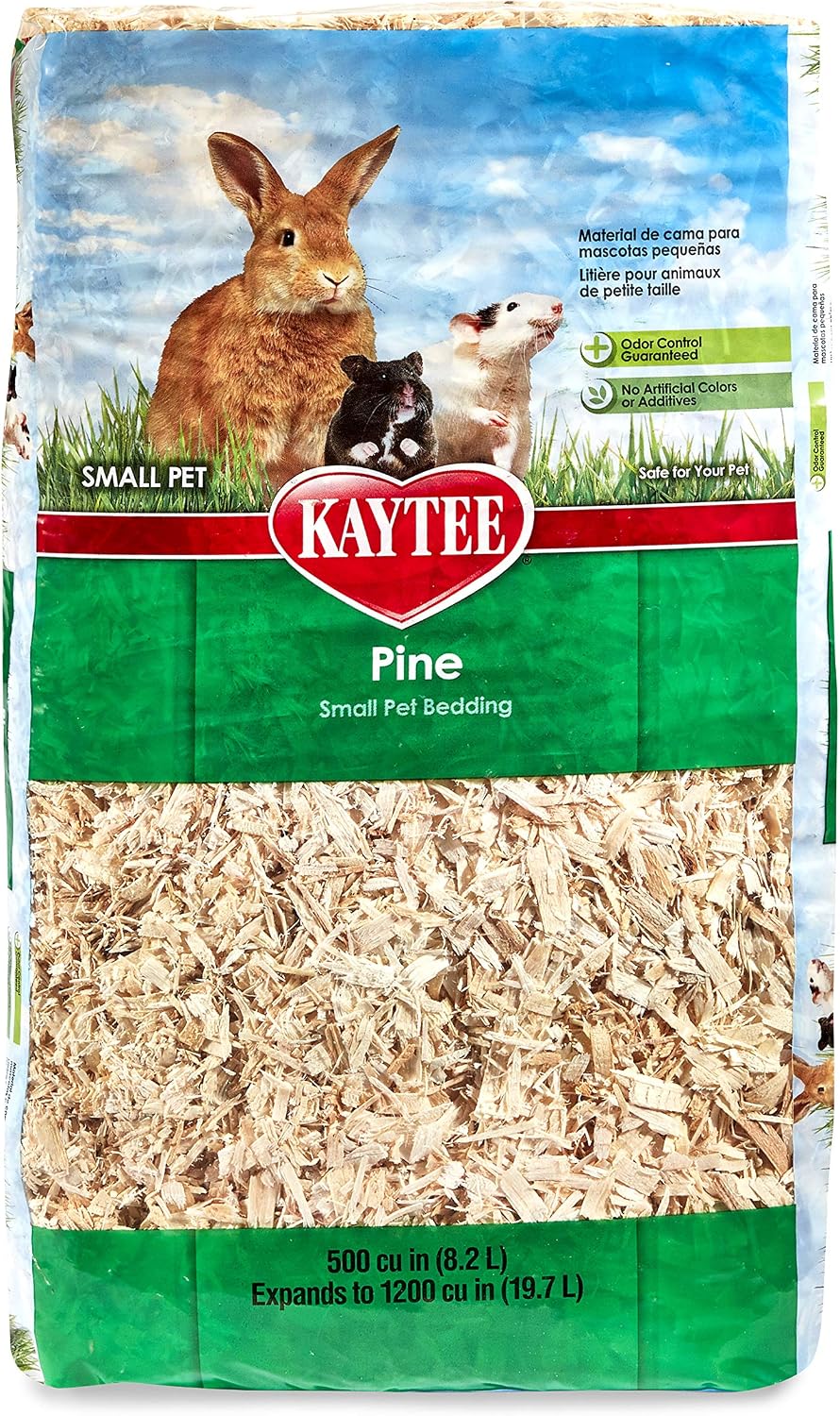 Kaytee Small Animal Pine Bedding for Guinea Pigs, Rabbits - 19.7 Liter (Pack of 2) / Tan - image 4