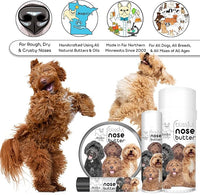 The Blissful Dog Labradoodle Nose Butter for Dry, Cracked Skin, Lick-Safe Dog Nose Balm with Moisturizing Shea Butter, Almond, Olive, and Essential Oils, Pet Supplies, Uncented, 1 oz.