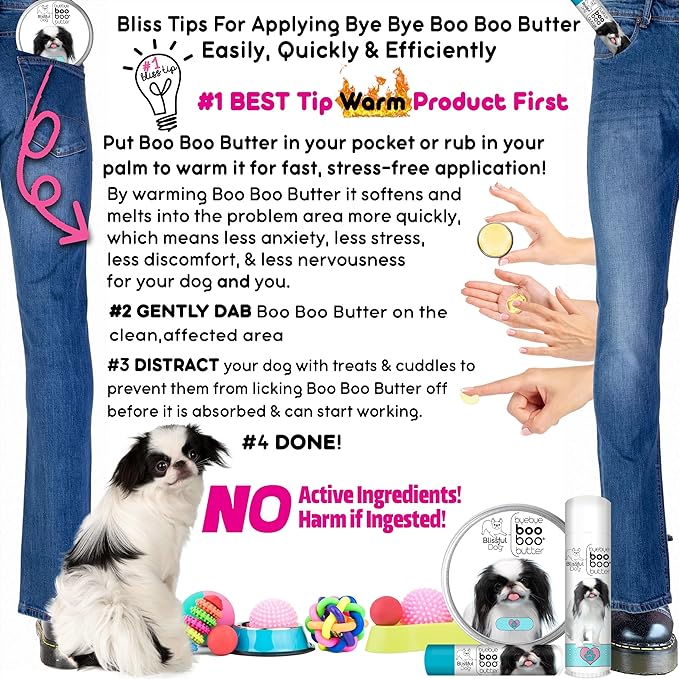 The Blissful Dog .50 oz Tube Japanese Chin Booboo Butter