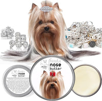 The Blissful Dog Yorkshire Terrier Nose Butter for Dry, Cracked Skin, Lick-Safe Dog Nose Balm with Moisturizing Shea Butter, Almond, Olive, and Essential Oils, Pet Supplies, Uncented, 2 oz.
